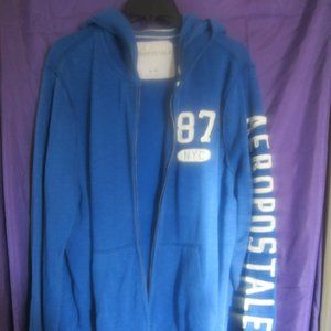 Aeropostale Blue Zip Up Hoodie